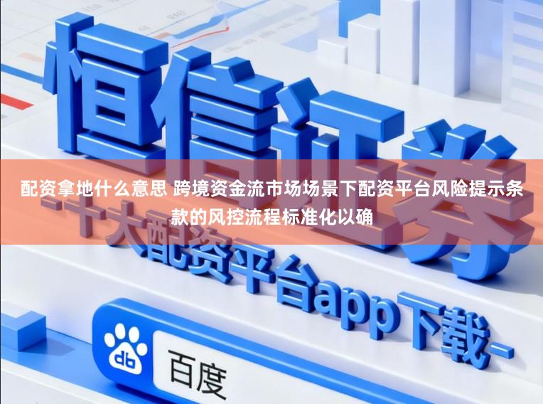 配资拿地什么意思 跨境资金流市场场景下配资平台风险提示条款的风控流程标准化以确